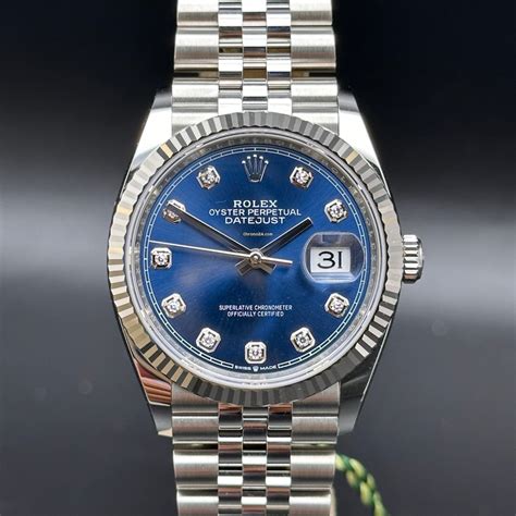 rolex datejust blu con brillanti sui numeri|Rolex Datejust 36 Blue Brillanti Originali Full Set 2021 .